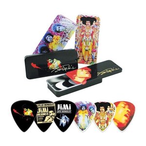 Набір медіаторів Dunlop JH-PT24 Jimi Hendrix Collector Series Cabinet Зображення