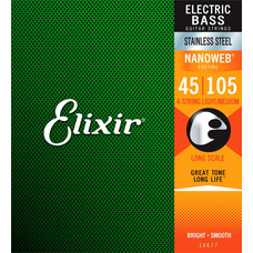 Струны для бас-гитары Elixir 14677 4S LM SS Изображение