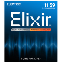 Струны для 7-струнной электрогитары Elixir EL NW M 7 strings Изображение