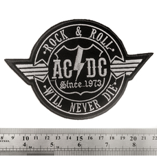Нашивка AC/DC "Rock & Roll Will Never Die" Изображение