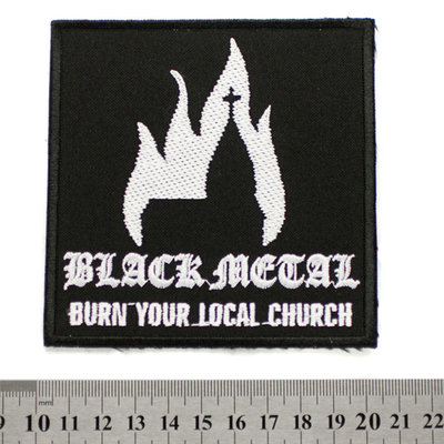 Нашивка Black Metal - Burn your local church Зображення