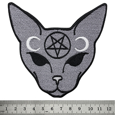 Нашивка Cat with Pentagram Изображение