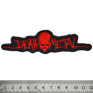 Нашивка Death Metal (skull, red) (PS-145) Изображение