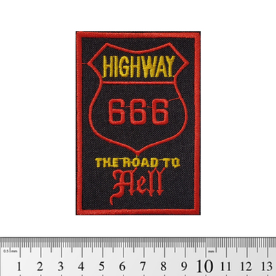 Нашивка Highway 666 - The Road To Hell (pt-017) Изображение