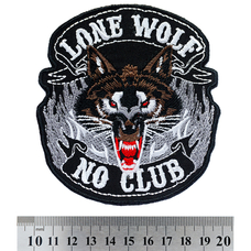 Нашивка "Lone Wolf, No Club" Изображение
