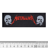 Нашивка Metallica (logo and skulls) (pt-005) Изображение