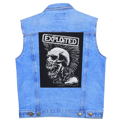 Нашивка наспинна катана THE EXPLOITED - VINTAGE SKULL (olbp-021) Изображение