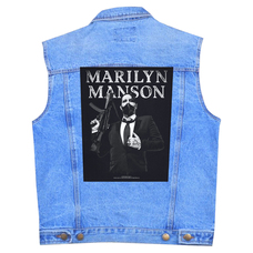 Нашивка наспинна катана MARILYN MANSON - MACHINE GUN (olbp-042) Зображення