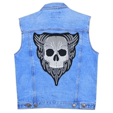 Нашивка наспинна Череп у візерунку Зображення