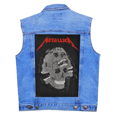 Нашивка наспинная Metallica (skulls) Изображение