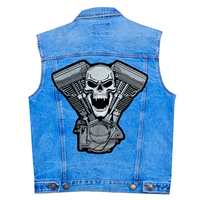 Нашивка наспинна Мотор з черепом Зображення