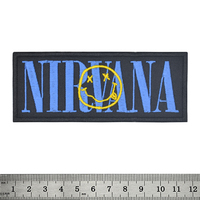 Нашивка Nirvana (blue logo and smile) Зображення