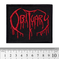 Нашивка Obituary (red logo) (pt-040) Зображення