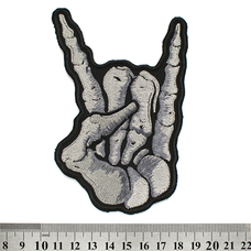 Нашивка Skeleton Sign of the Horns (коза) Изображение