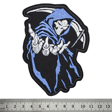 Нашивка Смерть з косою у синьому савані Изображение