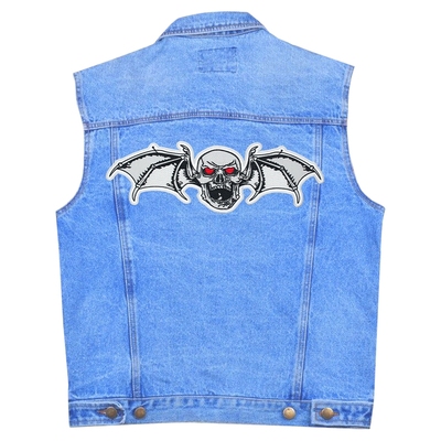 Нашивка термо Череп з крилами кажана наспинна (thps-082) Зображення