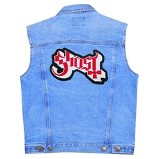 Нашивка термо Ghost (red logo) наспинна (thps-061) Изображение