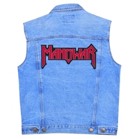 Нашивка термо Manowar (red logo) наспинна (thps-027) Изображение