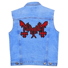 Нашивка термо Mayhem (red logo) наспинна (thps-048) Изображение