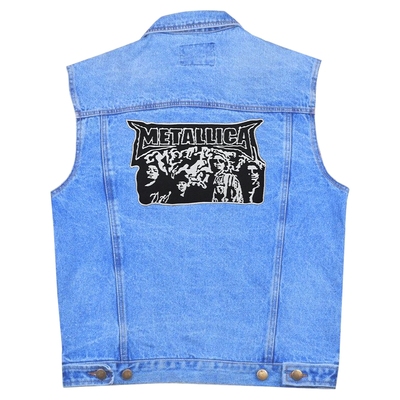 Нашивка термо Metallica (St. Anger logo with band) наспинна (thps-011) Изображение