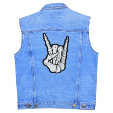 Нашивка термо Skeleton Sign of the Horns наспинна (thps-073) Изображение