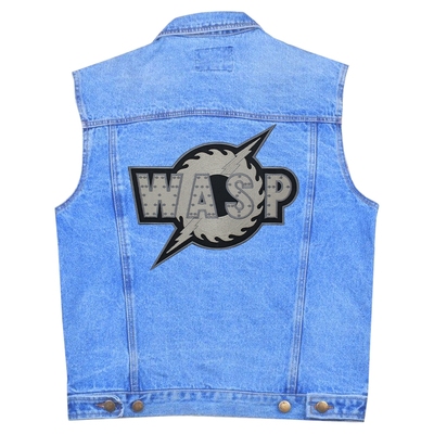 Нашивка термо W.A.S.P. (grey logo) наспинна (thps-026) Изображение