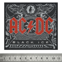 Нашивка ткана AC/DC - BLACK ICE (ofp-175) Зображення