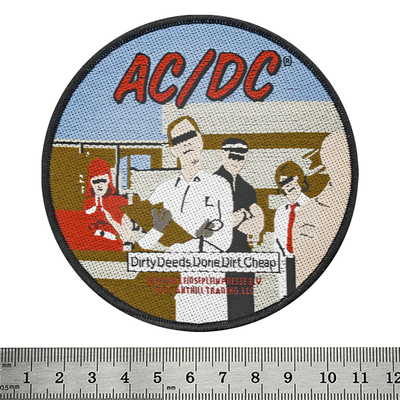 Нашивка ткана AC/DC - DIRTY DEEDS (ofp-113) Изображение