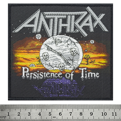 Нашивка ткана ANTHRAX - PERSISTENCE OF TIME (ofp-239) Зображення