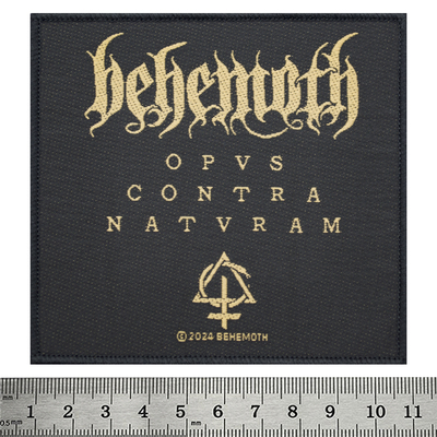 Нашивка ткана BEHEMOTH - OPVS CONTRA NATVRAM (ofp-240) Зображення
