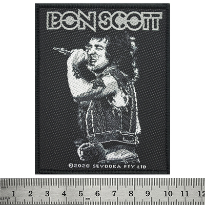 Нашивка ткана BON SCOTT - BON SCOTT (ofp-244) Изображение
