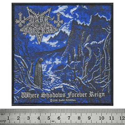 Нашивка ткана DARK FUNERAL - WHERE SHADOWS FOREVER REIGN (ofp-176) Изображение