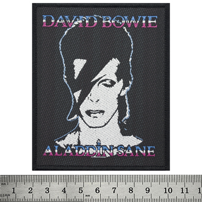 Нашивка ткана DAVID BOWIE - ALADDIN SANE (ofp-251) Зображення