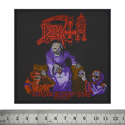 Нашивка ткана DEATH - SCREAM BLOODY GORE (ofp-044) Зображення