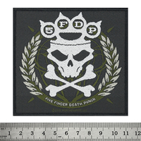 Нашивка ткана FIVE FINGER DEATH PUNCH - KNUCKLES CROWN (ofp-185) Изображение
