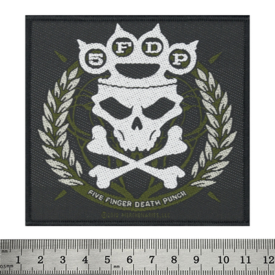 Нашивка ткана FIVE FINGER DEATH PUNCH - KNUCKLES CROWN (ofp-185) Изображение