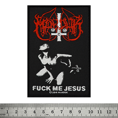 Нашивка ткана Marduk "Fuck Me Jesus" (ofp-012) Изображение
