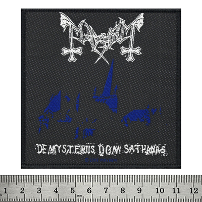 Нашивка ткана MAYHEM - DE MYSTERIIS DOM SATHANAS (ofp-144) Изображение