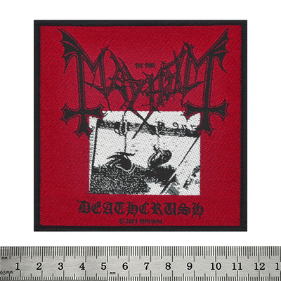 Нашивка ткана MAYHEM - DEATHCRUSH (ofp-058) Зображення