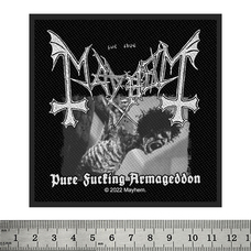 Нашивка ткана Mayhem "Pure Fucking Armageddon" (ofp-003) Изображение