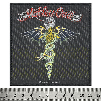 Нашивка ткана MOTLEY CRUE - DR FEELGOOD (ofp-204) Изображение