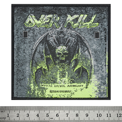 Нашивка ткана OVERKILL - WHITE DEVIL ARMORY (ofp-215) Зображення