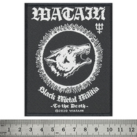 Нашивка ткана WATAIN - BLACK METAL MILITIA (ofp-234) Зображення