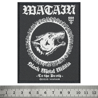 Нашивка ткана WATAIN - BLACK METAL MILITIA (ofp-234) Изображение