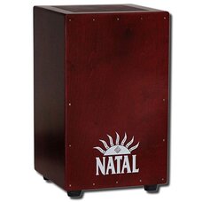 Кахон Natal Drums CJAN-L-SW-BR Cajon Large Black With Dark Red Panel Изображение