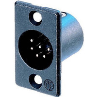 Панельний роз'єм Neutrik NC3MP-B Зображення