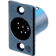 Панельний роз'єм Neutrik NC3MP-B Зображення