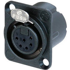 Панельний роз'єм Neutrik NC6FD-LX-B Зображення