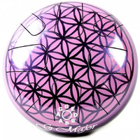 Глюкофон Palm Percussion HD6-13 Metal Tongue Drum 8 Leafs Maroon Изображение