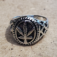 Перстень Cannabis (aer-019) Зображення